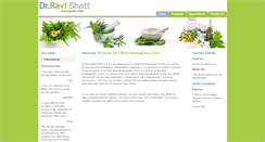 Desktop Screenshot of drravibhatt.com